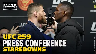 UFC 259 Press Conference Staredowns - MMA Fighting