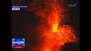 Saksi: Bulkang Mayon, muling nagka-lava fountain