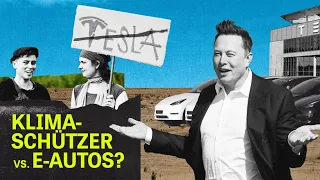 Protest gegen Tesla in Grünheide: Klimaschützer vs. E-Autos