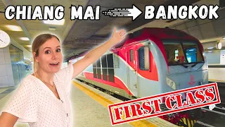 🇹🇭 Watch THIS before taking the 1ST CLASS SLEEPER train from Chiang Mai to Bangkok! 🚂