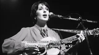 Joan Baez - Donna, Donna (존 바에즈 - 도나도나)가사번역, 한글자막