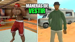 20 Formas de VESTIR a CJ en GTA San Andreas #2