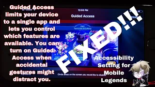 iPhone 6 Mobile Legends crash fix 2020 + guided access