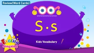 Kids vocabulary compilation - Words starting with S, s - Word cards - review