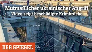 Mutmaßlicher ukrainischer Angriff: Explosionen auf der Kertsch-Brücke | DER SPIEGEL