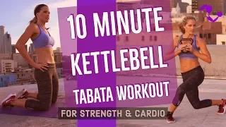10 Minute Kettlebell Tabata Workout for Strength & Cardio