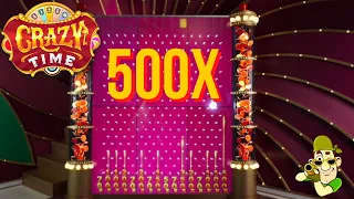 Crazy Time Big Win 10x Multiplier 500x Pachinko!!!😱🤑