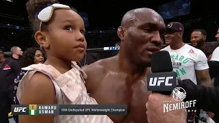 UFC 235: Kamaru Usman and Tyron Woodley Octagon Interview