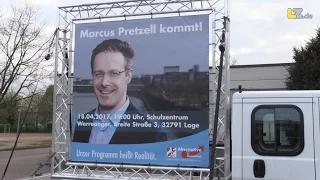 Proteste in Lage gegen die AfD