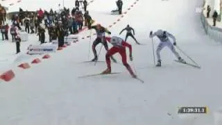 Petter Northug show Ski VM oslo 2011, 4x10 km relay men( 04.03.11)