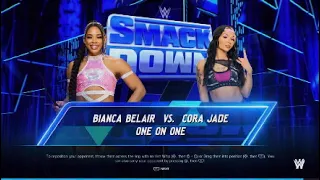 WWE Smackdown| Bianca Belair vs Cora Jade WWE2K24