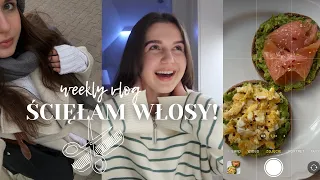 weekly vlog 2023 | ŚCIĘŁAM WŁOSY!, pierwszy tydzień szkoły