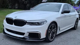 How to do an oil change on a 2018 BMW G30 M550i Xdrive!!