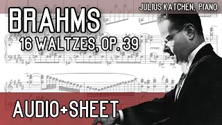 Brahms - 16 Waltzes, op. 39 (Audio+Sheet) [Katchen]