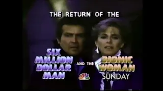 THE RETURN OF THE SIX MILLION DOLLAR MAN AND THE BIONIC WOMAN (1987 NBC Promo)