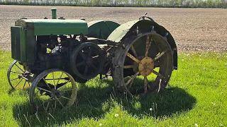 Starting a 1925 John Deere Spoker D