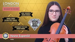 Vesna Zupančič  (master grand 2nd prize) – London Young Musician of the Year 2024