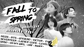 [MEGA MASH-UP] 'FALL TO SPRING' (feat. HEIZE, BTS, GFRIEND, VICTON & MORE+) | by TPDF (48 SONGS)