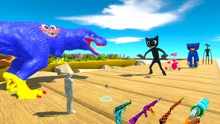 HUGGY WUGGY T-REX FPS AVATAR RESCUE MISSION - Animal Revolt Battle Simulator