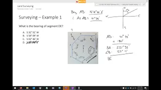 CE 452 Lecture 07:  FE Exam Review, Land Surveying (2020.10.07)