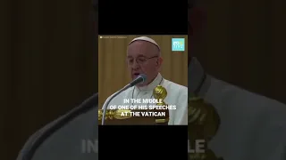 This was Pope Francis reply after getting interrupted by a little girl.