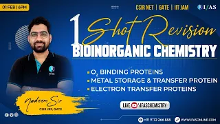 Bioinorganic Chemistry Revision for CSIR NET with Nadeem Sir By IFAS