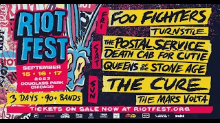 Riot Fest 2023 in Chicago this September 15-17th