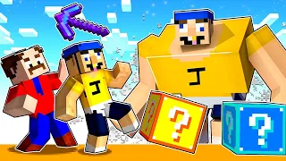 Minecraft 1v1v1 LUCKY BLOCK RACE With MUTANT JEFFY!