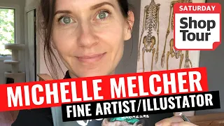 [SHOP TOUR] Illustrator and Fine Artist Studio Tour | Michele Melcher