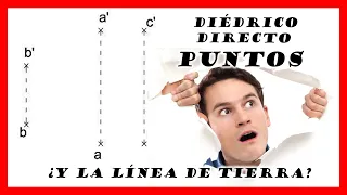 Puntos en diédrico DIRECTO 💀 representación de puntos 😵 dibujo técnico