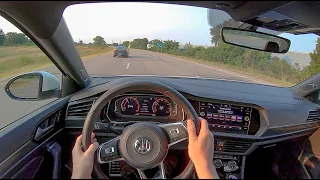 2020 Volkswagen Jetta GLI Autobahn (6-Speed Manual) - POV Test Drive (Binaural Audio)