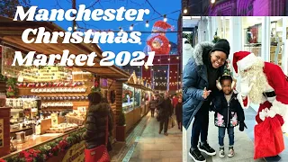 A Day At Manchester Christmas Market 2021 Uk / Subway, Primark, McDonald’s,   #Vlogmas