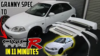 Honda Civic TypeR Replica In 11-Minutes - EK9 Copy Turbo Civic