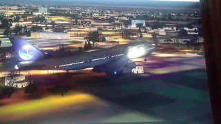 Dubai to Algeria fsx 747 landing