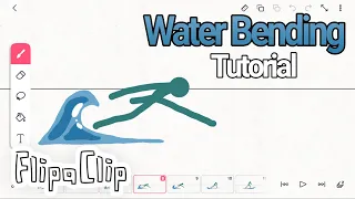 How to animate a Water Bending Animation on FlipaClip