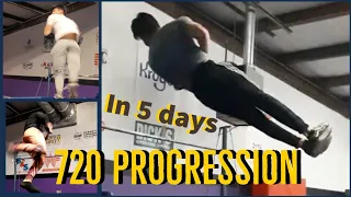 Swing 720 PROGRESSION *CAUGHT IN 5 DAYS* | Street Workout