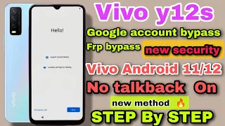 Vivo Y12s Frp Bypass | New Security 2023 | Vivo y12s email id bypass | Vivo (v2026) Without Pc