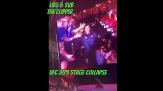 UFC 289 Canada shocking  stage collapses people fall down 20ft many hurt