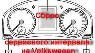 Сброс сервисного интервала через панель на Volkswagen