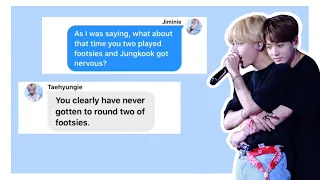 BTS TEXTS - The One Who Watched The Taekook Analysis