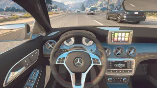 Mercedes Benz C63s AMG T-Model - GTA 5 | NaturalVision Evolved | POV drive [Steering wheel gameplay]