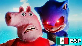 ¡Sonic.exe vs Cursed Peppa - Animación en Español Latino