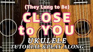 Close to You - Ukulele Tutorial & Cover (Play Along) w/ LYRICS & CHORDS - Easy Key - The Carpenters