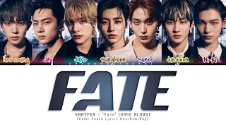 ENHYPEN 'Fate' Lyrics [Color Coded Han_Rom_Eng] | ShadowByYoongi