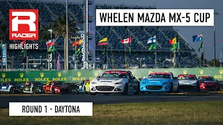 Mazda MX-5 Cup 2024 | Round 1 - Daytona Road Course | Race Highlights