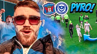 CARLISLE vs PORTSMOUTH | 0-1 | PYROS & LIMBS AS PADDY LANE SENDS 1,800 POMPEY FANS NUTS!!