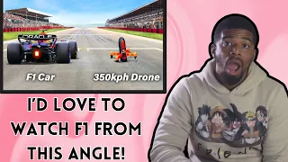 World's Fastest Camera Drone Vs F1 Car (ft. Max Verstappen) | F1 Reaction