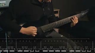 Meshuggah - Combustion - Guitar Cover (with tabs, rhythm part)