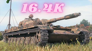 T-100 LT  16.4K Spot Damage World of Tanks,WoT tank battle