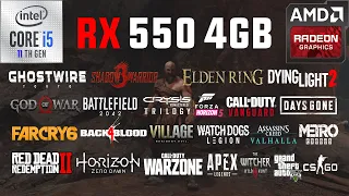 RX 550 4GB Test in 31 Games in 2022 😎